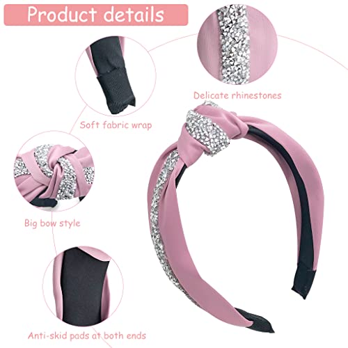 ZIBUYU® Hairbands for Women Girl, Wide Headbands Knotted Headband for Women and Girls, Fashion Headbands, Hair Accessories for Daily (Pink) ZIBUYU® Hairbands for Women Girl, Wide Headbands Knotted Headband for Women and Girls, Fashion Headbands, Hair Accessories for Daily (Pink)